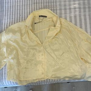 Silky blouse cropped